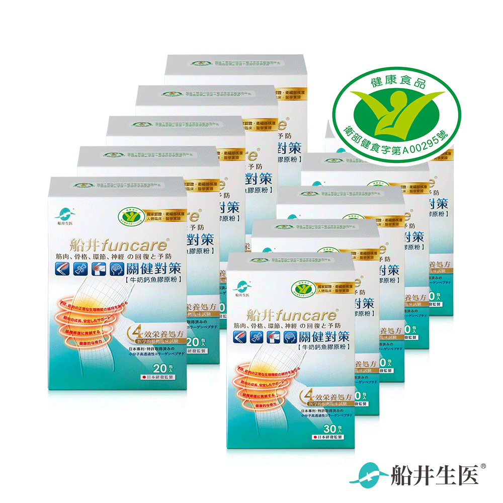 【限量66組】結帳只要$6000★船井®關健對策4X強健肌力穩固組/超慢跑必備(共250包)